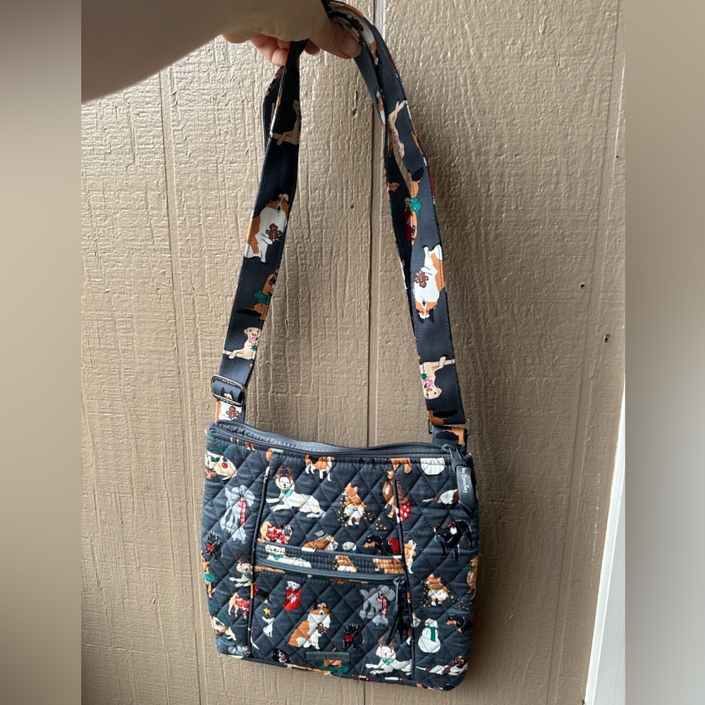 Vera Bradley Black Crossbody Bag with Adjustable Strap